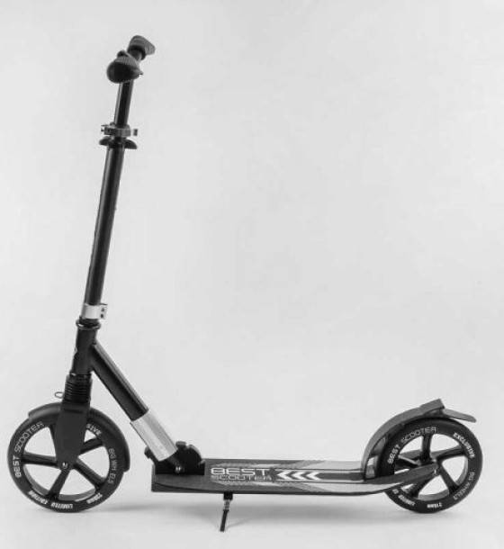 Самокат алюмінієвий "Best Scooter" (колеса PU, d переднього колеса - 230мм, d заднього колеса - 215мм, 1 амортизатор передній)
