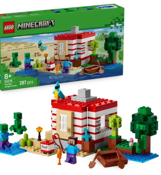 Конструктор LEGO Minecraft Будинок із вибухівки в джунглях (21275)