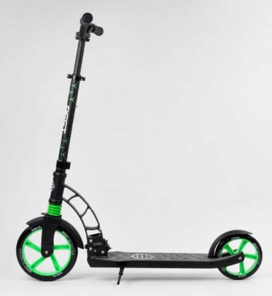 Самокат двоколісний "Best Scoote" (колеса PU, d переднього колеса - 23 см, d заднього колеса - 18 см, 1 амортизатор передній)