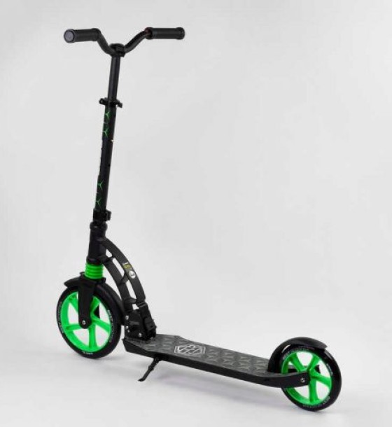 Самокат двоколісний "Best Scoote" (колеса PU, d переднього колеса - 23 см, d заднього колеса - 18 см, 1 амортизатор передній)