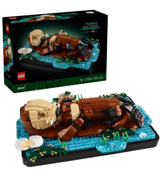 Конструктор LEGO Ideas Пливучі морські видри (21366)
