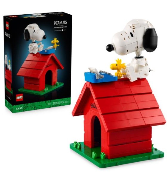 Конструктор LEGO Ideas «Дрібнота»: будка Снупі (21368)