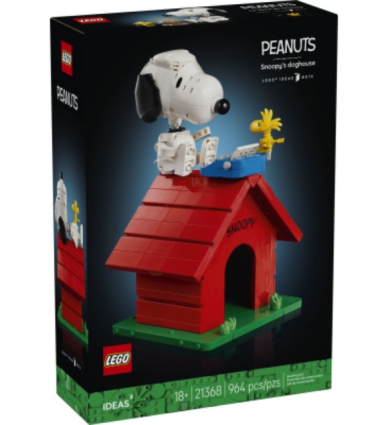 Конструктор LEGO Ideas «Дрібнота»: будка Снупі (21368)