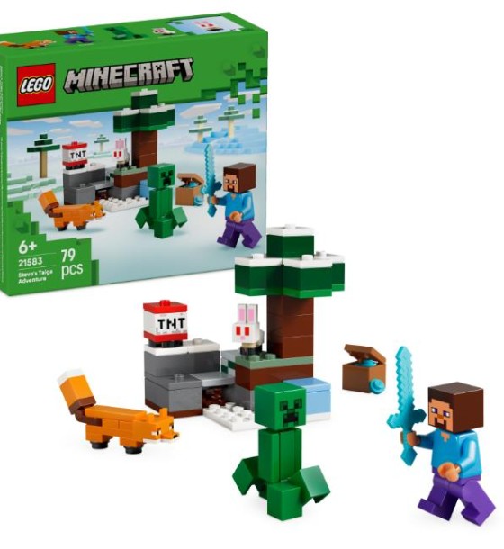 Конструктор LEGO Minecraft Пригоди Стіва в тайзі (21583)