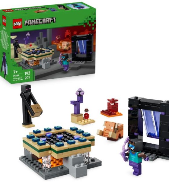 Конструктор LEGO Minecraft Подорож до Нижнього світу та Порталу до Краю (21584)