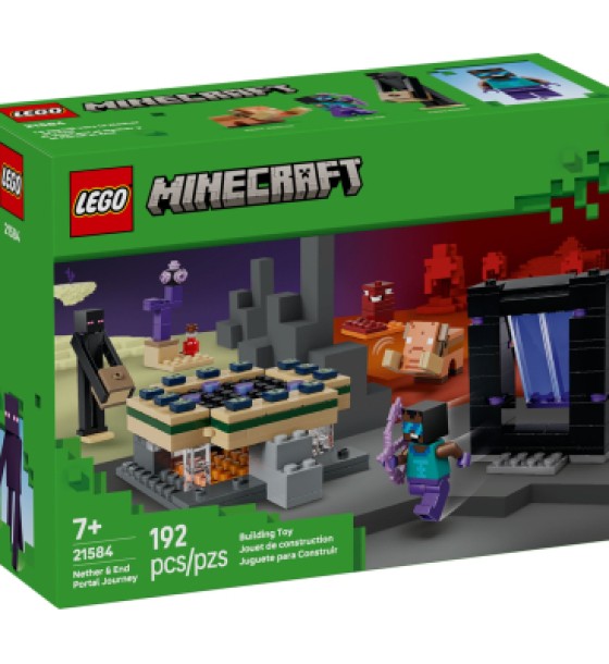 Конструктор LEGO Minecraft Подорож до Нижнього світу та Порталу до Краю (21584)