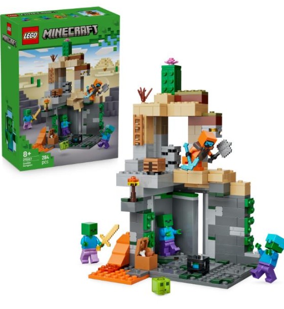 Конструктор LEGO Minecraft Підземелля зомбі (21587)