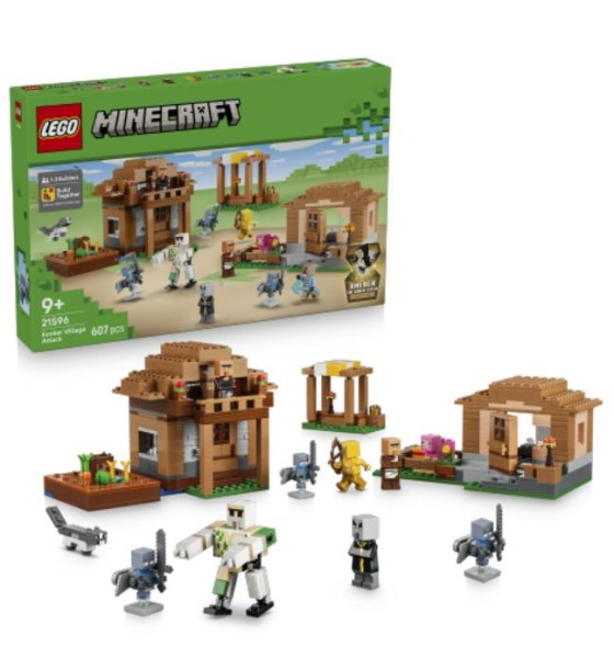 Конструктор LEGO Minecraft Напад викликача на село (21596)