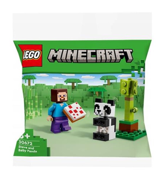 Конструктор LEGO Minecraft Стів і малюк-панда (30672)