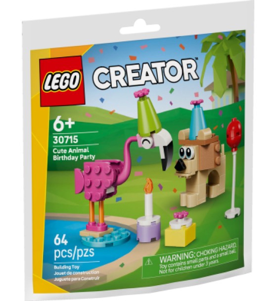 Конструктор LEGO Creator Чарівна вечірка тваринок до дня народження (30715)
