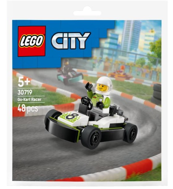 Конструктор LEGO City Гонщик на картингу (30719)
