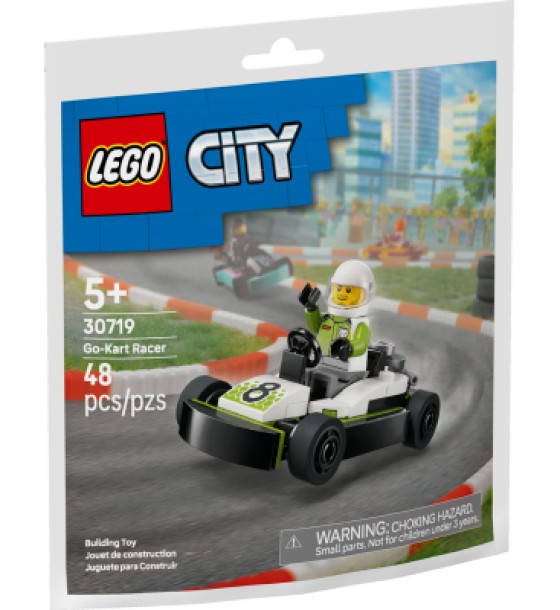 Конструктор LEGO City Гонщик на картингу (30719)