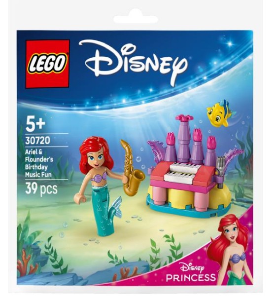 Конструктор LEGO Disney Princess Музичні розваги Аріель і Флаундера з нагоди дня народження (30720)