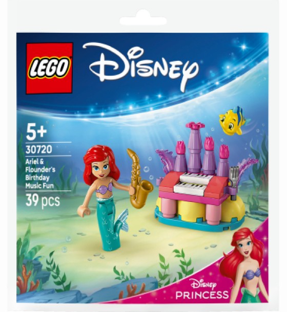 Конструктор LEGO Disney Princess Музичні розваги Аріель і Флаундера з нагоди дня народження (30720)