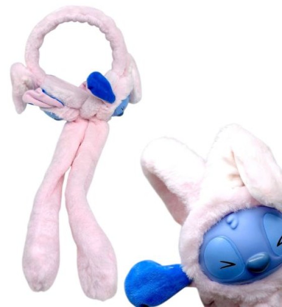 М’які вушка "STITCH / СТІЧ" для дітей (РОЖЕВИЙ)