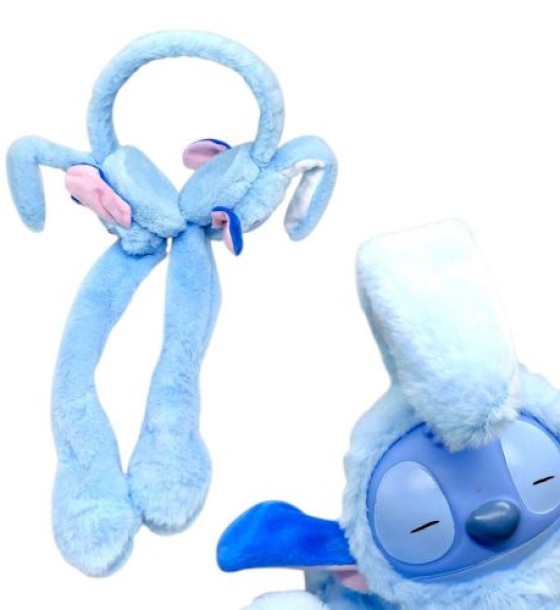 М’які вушка "STITCH / СТІЧ" для дітей (БЛАКИТНИЙ)