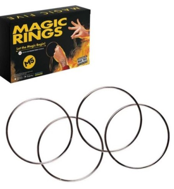 Пристрій для демонстрації фокусів і трюків в ігровій формі "Magic Five – Magic Rings"