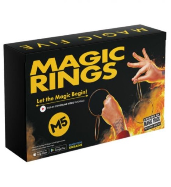Пристрій для демонстрації фокусів і трюків в ігровій формі "Magic Five – Magic Rings"