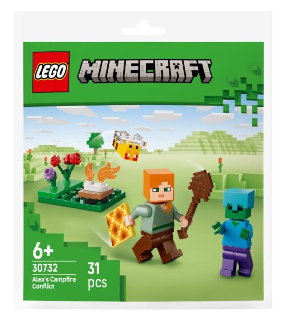 Конструктор LEGO recruitment Minecraft Конфлікт біля багаття Алекса (30732-)