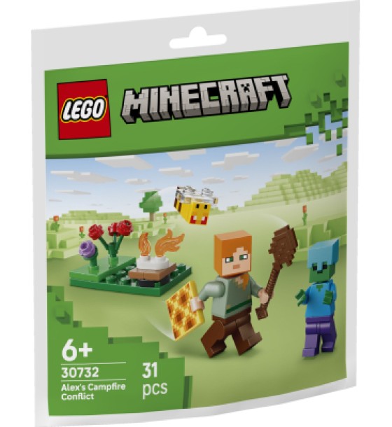 Конструктор LEGO recruitment Minecraft Конфлікт біля багаття Алекса (30732-)
