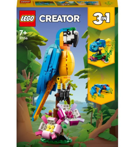Конструктор LEGO Creator Екзотичний папуга 253 деталі (31136)