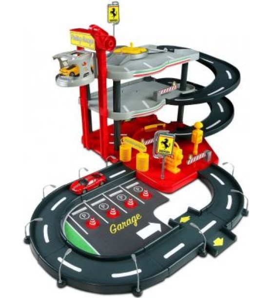 Ігровий набір Bburago Гараж Ferrari (3 рівні, 2 машинки 1:43) (18-31204)