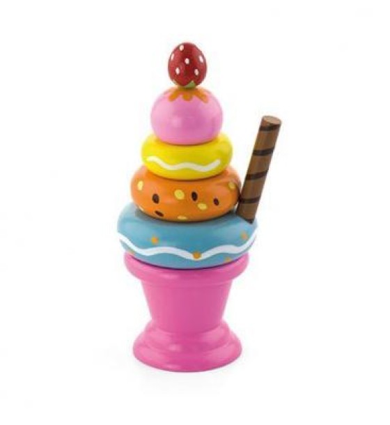 Ігровий набір Viga Toys Морозиво з фруктами. Полуничка (51321)