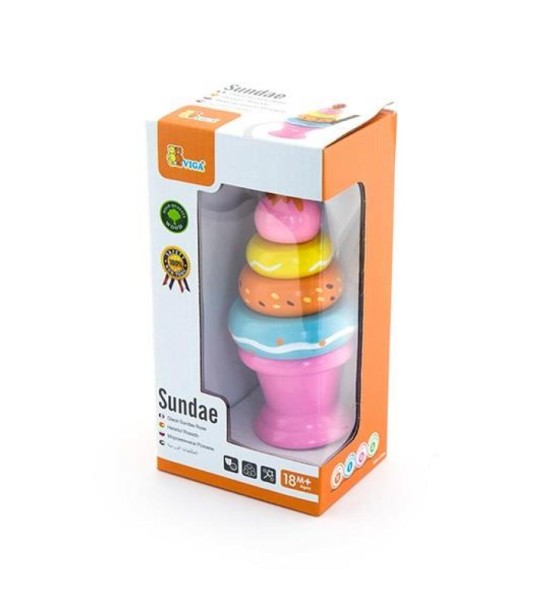 Ігровий набір Viga Toys Морозиво з фруктами. Полуничка (51321)