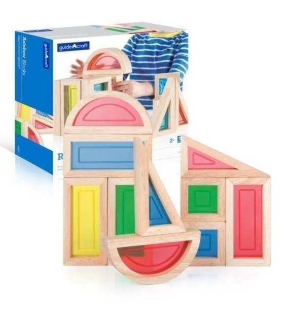 Ігровий набір Guidecraft стандартних блоків Block Play Велика веселка, 10 шт (G3015)