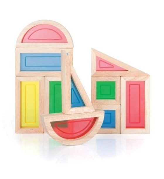Ігровий набір Guidecraft стандартних блоків Block Play Велика веселка, 10 шт (G3015)