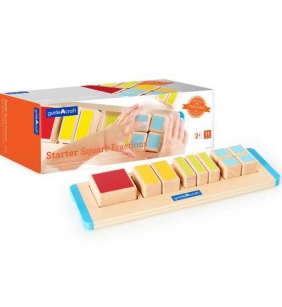 Ігровий набір Guidecraft Manipulatives Дробові частини квадрата (G6748)