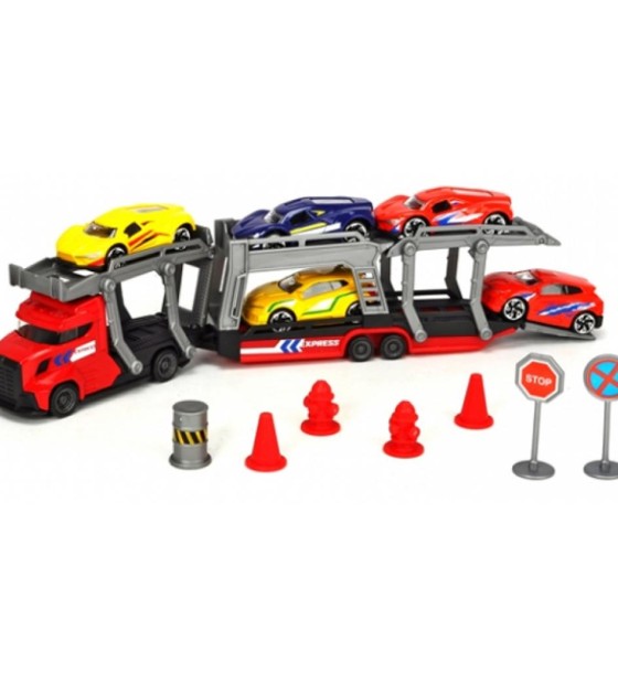 Ігровий набір Dickie Toys Автотранспортер з 5 металевими машинками (3745012)