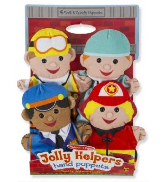 Ігровий набір Melissa&Doug Ляльковий театр Веселі помічники, 4 штуки (MD9086)