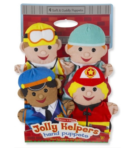 Ігровий набір Melissa&Doug Ляльковий театр Веселі помічники, 4 штуки (MD9086)