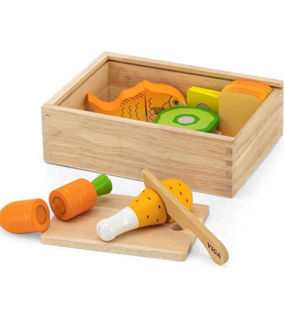 Ігровий набір Viga Toys іграшкові продукти Обід (44542)