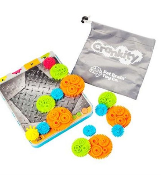 Ігровий набір Fat Brain Toys Різнокольорові Шестерінки Crankity (F140ML)