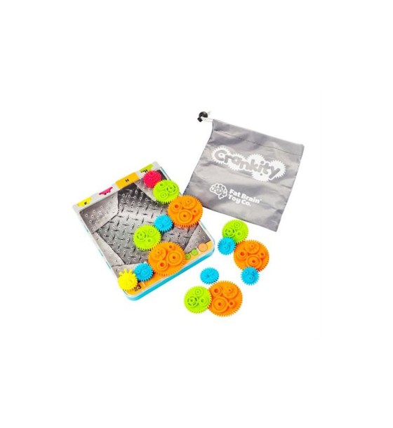 Ігровий набір Fat Brain Toys Різнокольорові Шестерінки Crankity (F140ML)