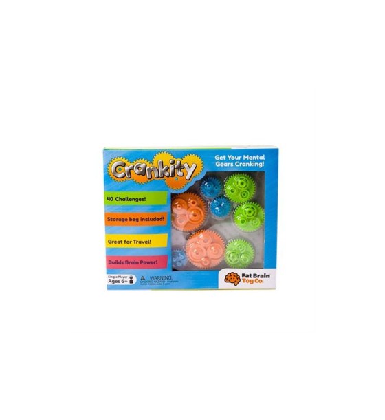 Ігровий набір Fat Brain Toys Різнокольорові Шестерінки Crankity (F140ML)