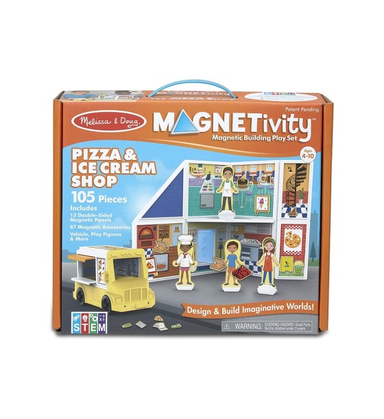 Ігровий набір Melissa&Doug магнітний Магазин піци та морозива (MD30658)