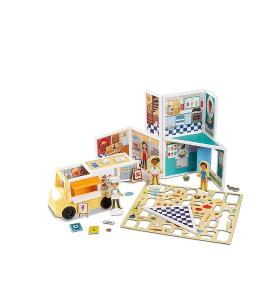 Ігровий набір Melissa&Doug магнітний Магазин піци та морозива (MD30658)