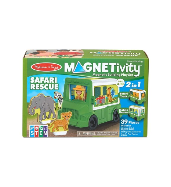 Ігровий набір Melissa&Doug магнітний Сафарі - рятувальна машина (MD30666)