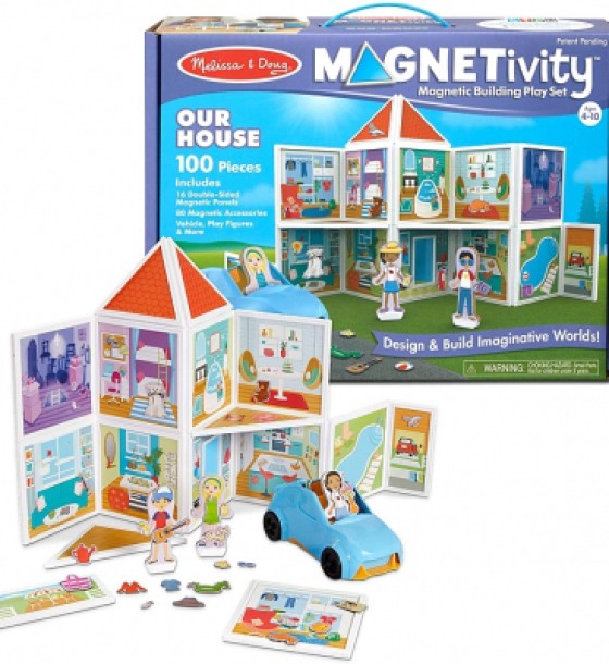 Ігровий набір Melissa&Doug магнітний набір будівель Наш дім (MD30650)