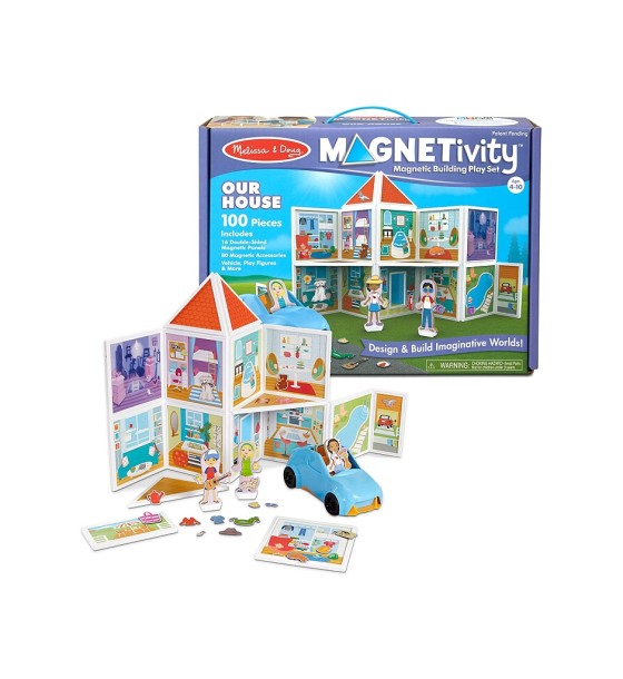 Ігровий набір Melissa&Doug магнітний набір будівель Наш дім (MD30650)