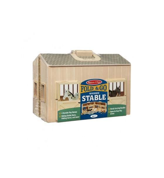 Ігровий набір Melissa&Doug Дерев'яна конюшня з конячками (MD3704)