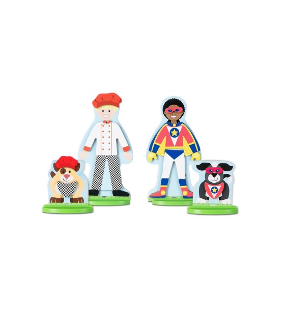 Ігровий набір Melissa&Doug дерев'яний з магнітними фігурками "Діяльність" (MD9309)
