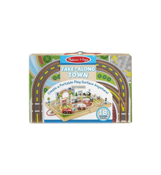 Ігровий набір Melissa&Doug дерев'яний футляр "Місто" (MD30141)