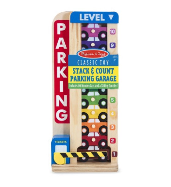 Ігровий набір Melissa&Doug дерев'яний "Паркування та машинки" (MD15182)