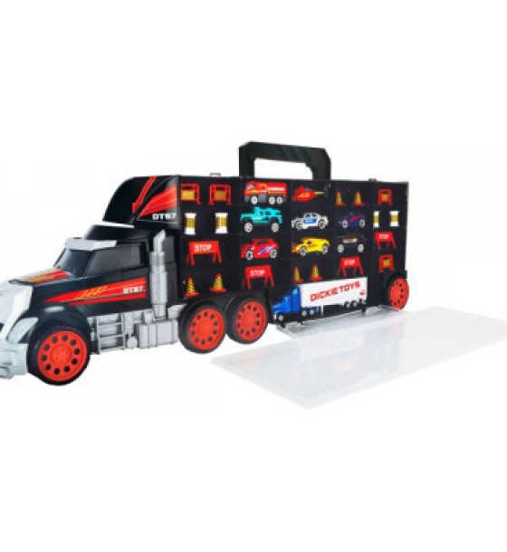 Ігровий набір Dickie Toys Трейлер перевізник авто, вантажівка з ручкою (3749023)