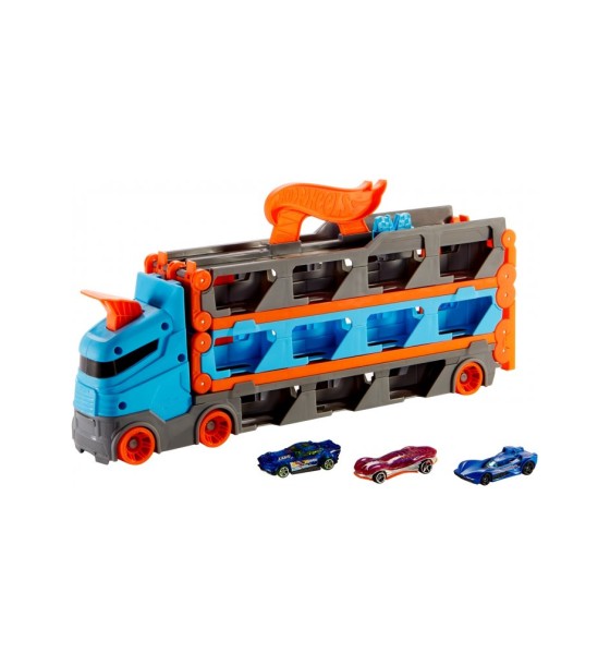 Ігровий набір Hot Wheels Вантажівка-транспортер "Суперперегони" (GVG37)