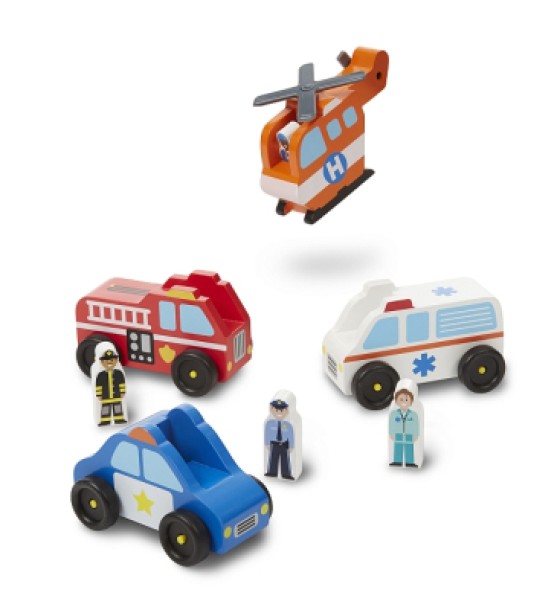 Ігровий набір Melissa&Doug Дерев'яний аварійний набір Транспорт (MD19285)